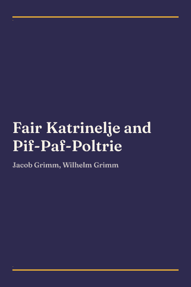Cover of Fair Katrinelje and Pif-Paf-Poltrie