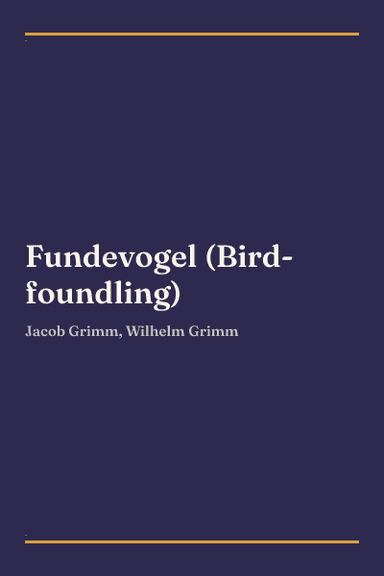 Cover of Fundevogel (Bird-foundling)