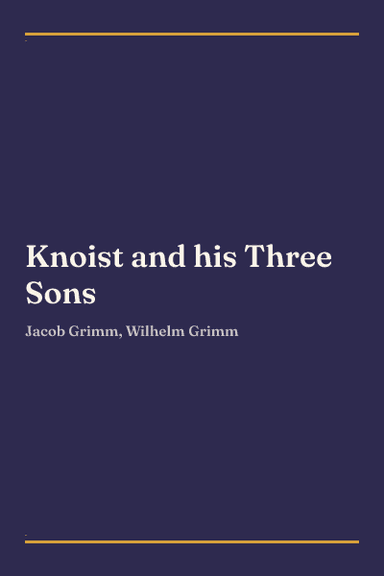 Cover of Knoist and his Three Sons
