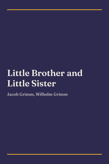 Cover of Little Brother and Little Sister