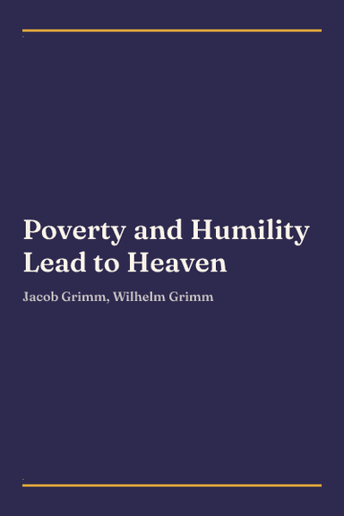 Cover of Poverty and Humility Lead to Heaven