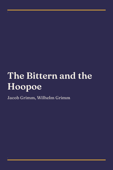 Cover of The Bittern and the Hoopoe