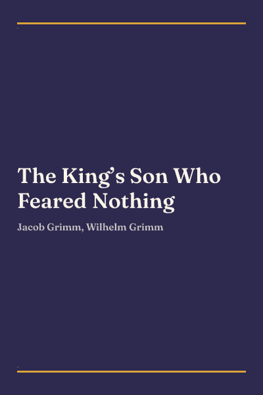 Cover of The King’s Son Who Feared Nothing