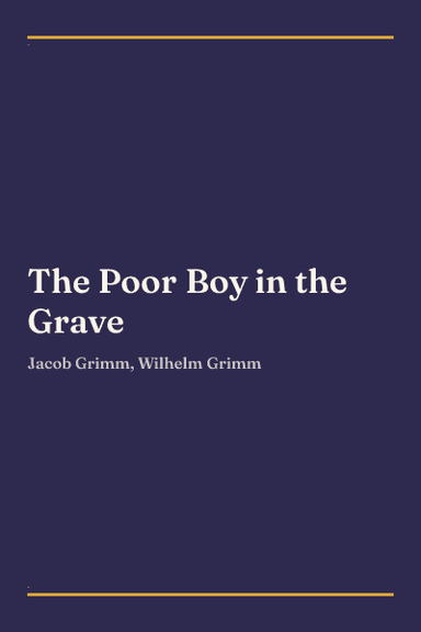 Cover of The Poor Boy in the Grave