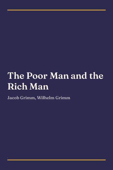 Cover of The Poor Man and the Rich Man