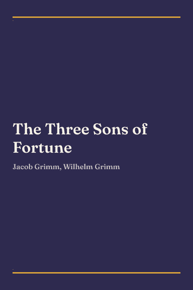 Cover of The Three Sons of Fortune