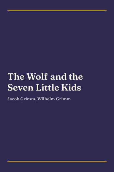 Cover of The Wolf and the Seven Little Kids